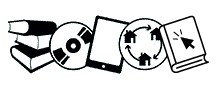 Piktogramm Buch CD Tablet Rückgabe