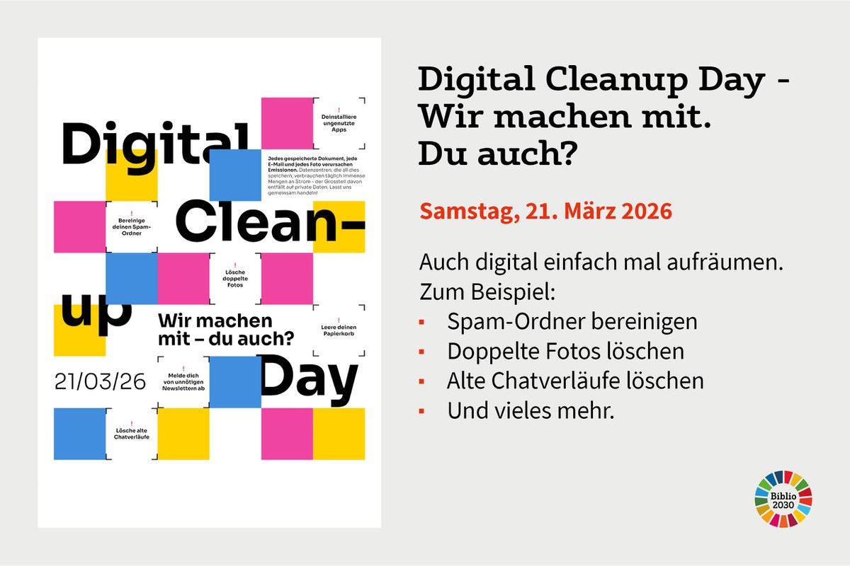 Bewerbung digital cleanup day Kampagnenbild