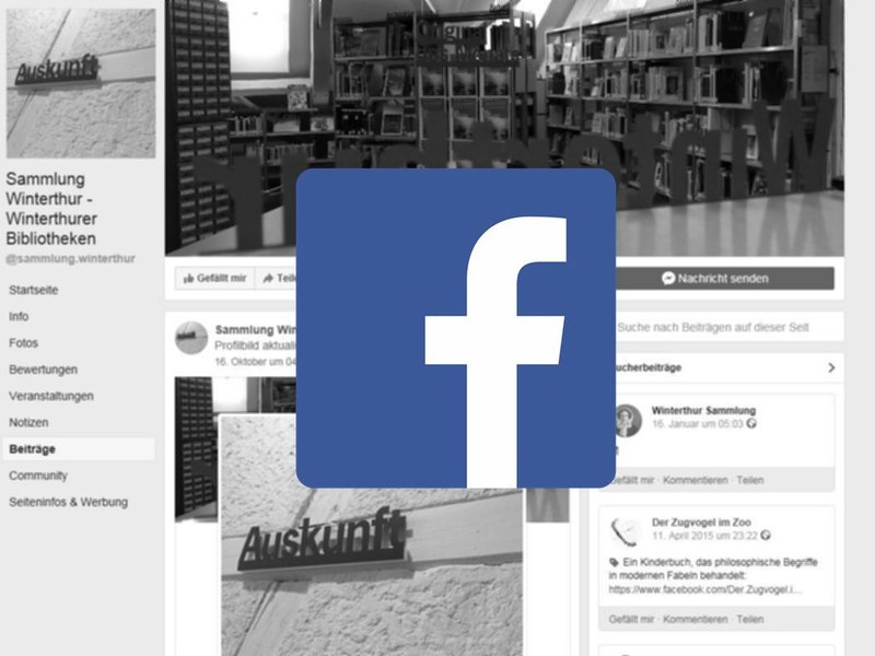 Facebook Seite der Sammlung Winterthur