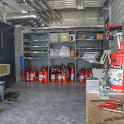 19. Kleinlöschgerätewerkstatt. Vergrösserte Ansicht