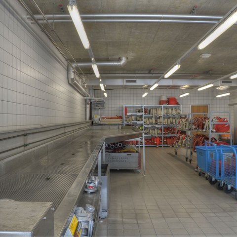 23. Schlauchwäscherei. Vergrösserte Ansicht