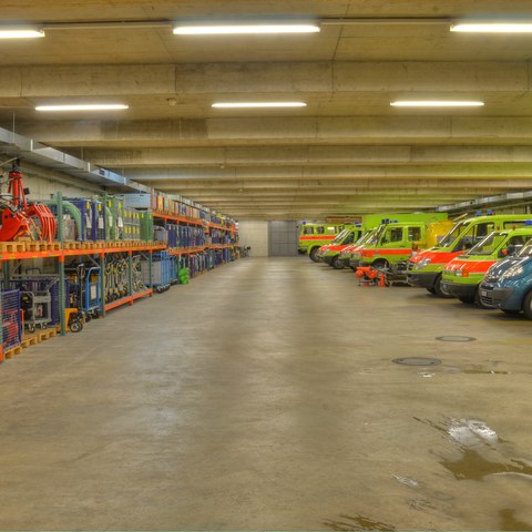 26. Fahrzeughalle UG. Vergrösserte Ansicht
