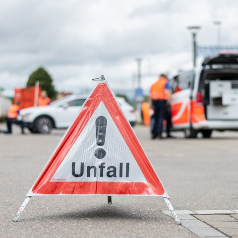 Unfall. Vergrösserte Ansicht