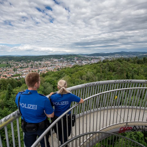 Winterthur von oben. Vergrösserte Ansicht