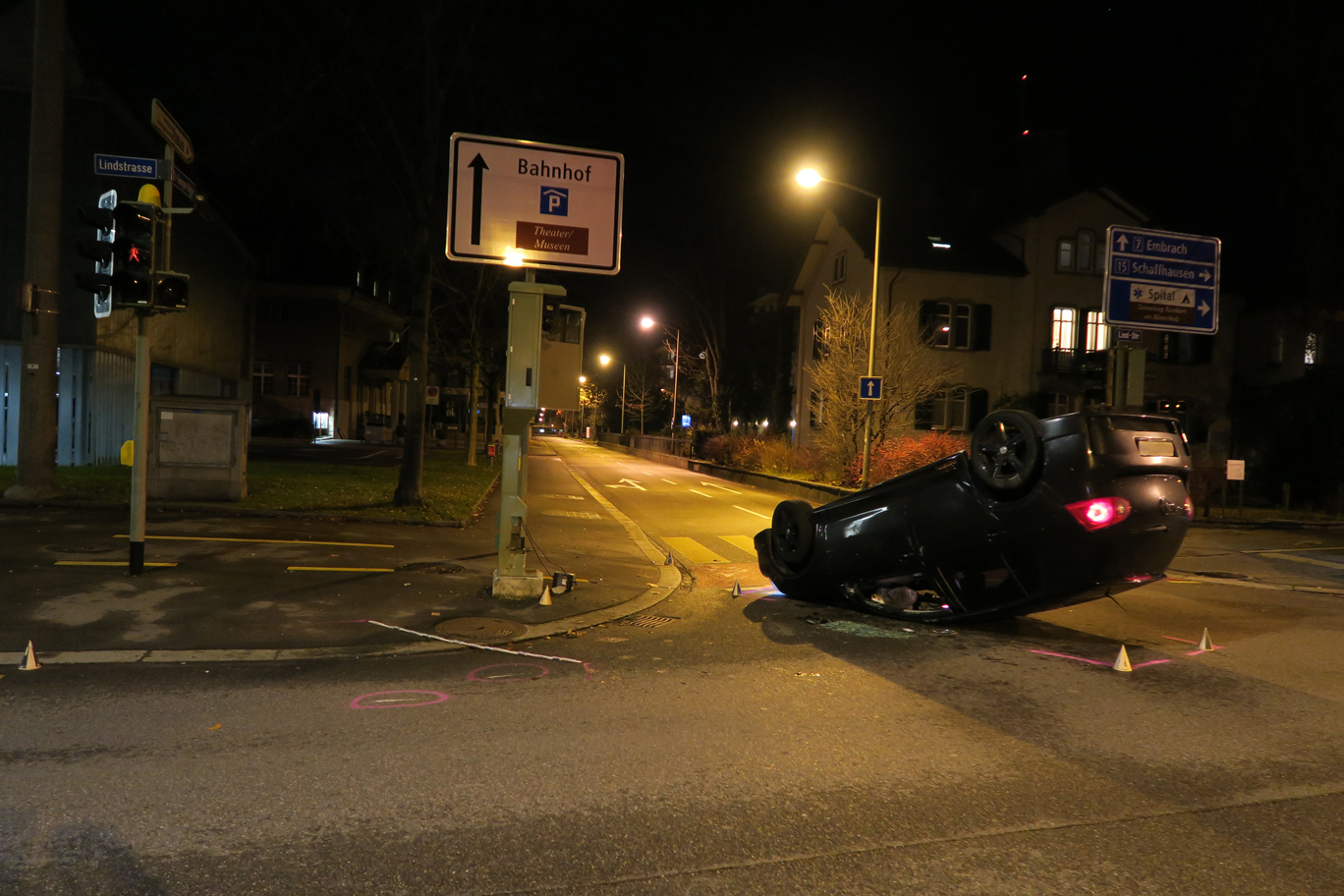 Unfall Lindenstrasse Stadt Winterthur