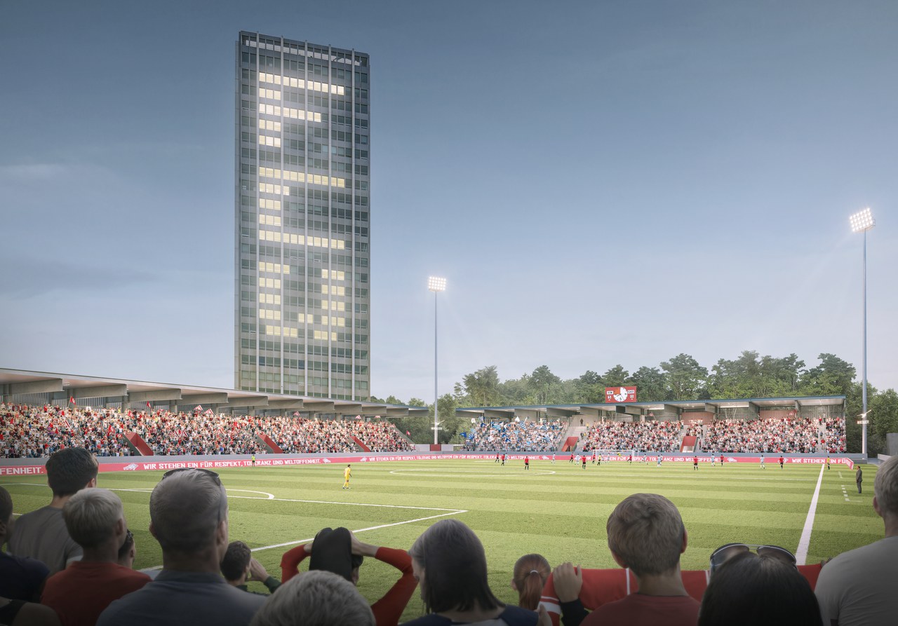 Visualisierung des Stadions Schützenwiese