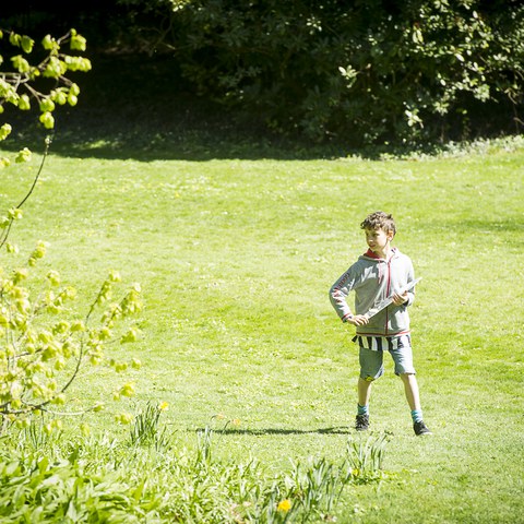 Bewegung im Park. Vergrösserte Ansicht
