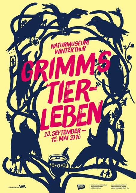Flyer Wechselausstellung Grimms Tierleben