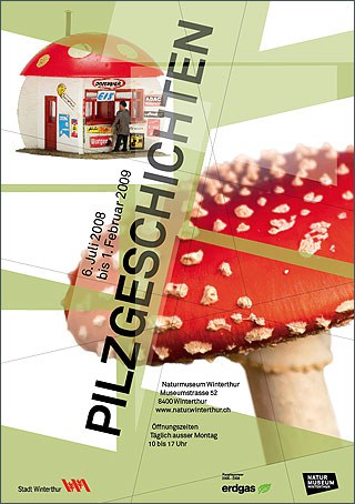 Flyer Wechselausstellung Pilzgeschichten