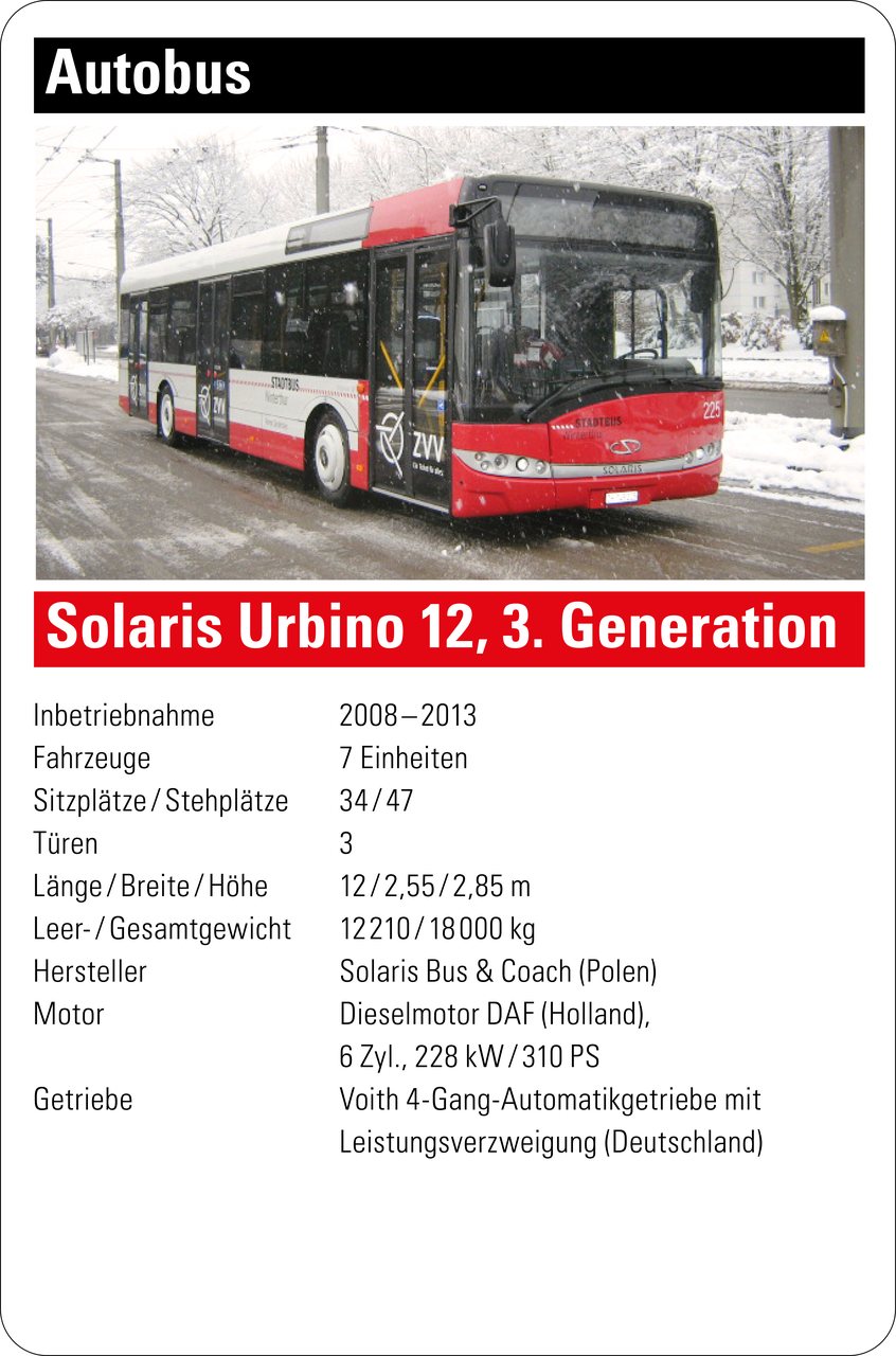Autobus Urbino 12, 2. Generation, der Firma Solaris