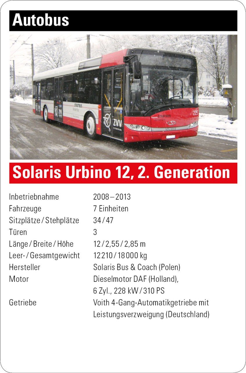 Autobus Urbino 12, 2. Generation, der Firma Solaris