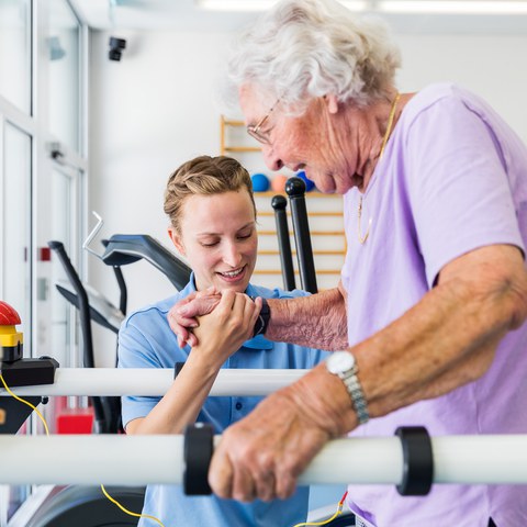 Physiotherapie. Vergrösserte Ansicht