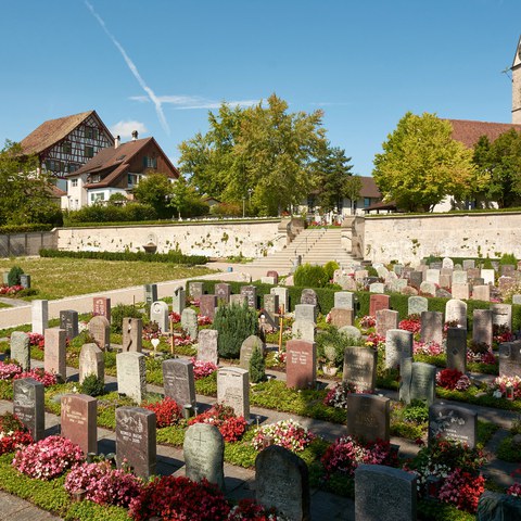 Friedhof Oberwinterthur. Vergrösserte Ansicht