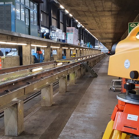 Messgleis SBB1. Vergrösserte Ansicht
