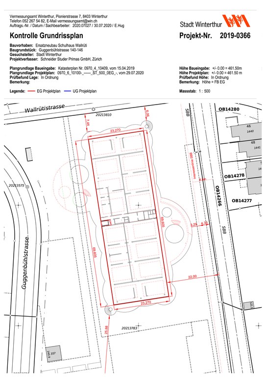 Prüfbefund Grundrissplan